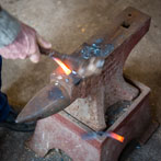James Crombie in his workshop 2018